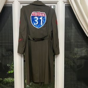 Run from Sin military custom jacket proverbs 31 size 12-14